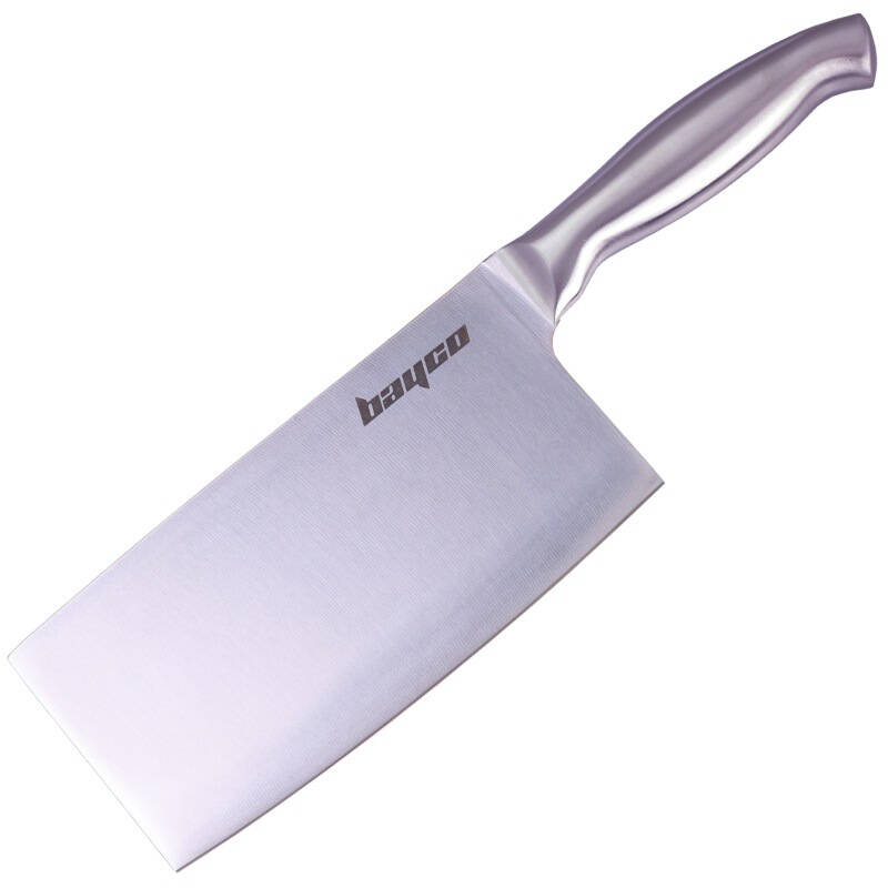 拜格bayco 不锈钢切片刀bd2816 无缝空心全钢柄菜刀 自营