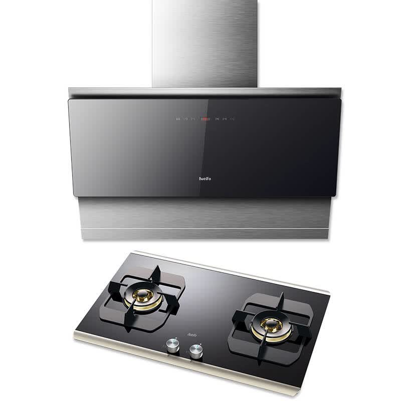 内芙(neifo)fh820bltt hc329bx倾角侧吸式抽油烟机燃气灶套装 液化气