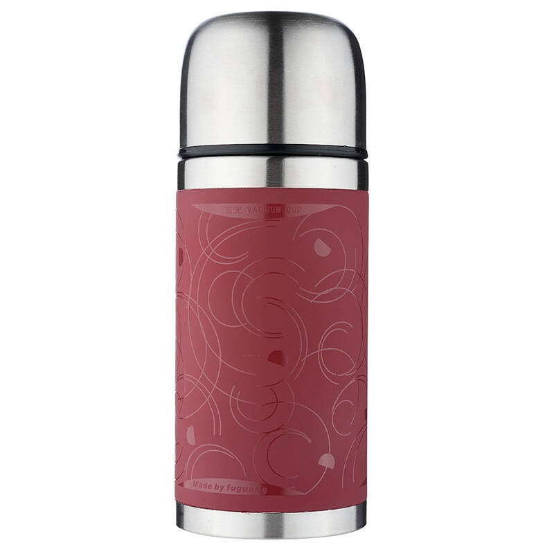 富光304不锈钢真空无尾经典子弹头 保温杯 480ml大红 自营