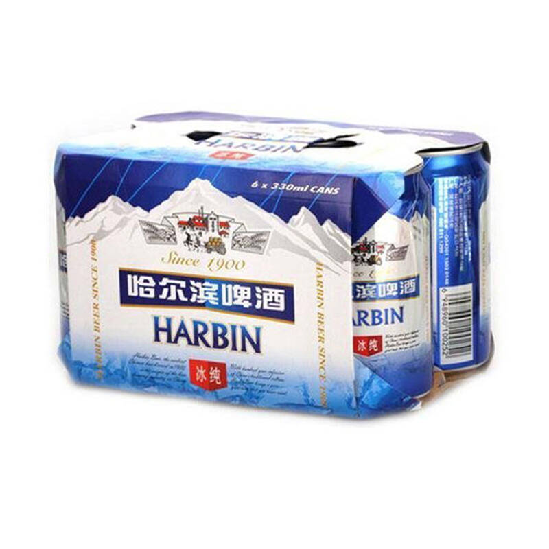 [京东快点] 哈尔滨冰纯啤酒330ml/27530