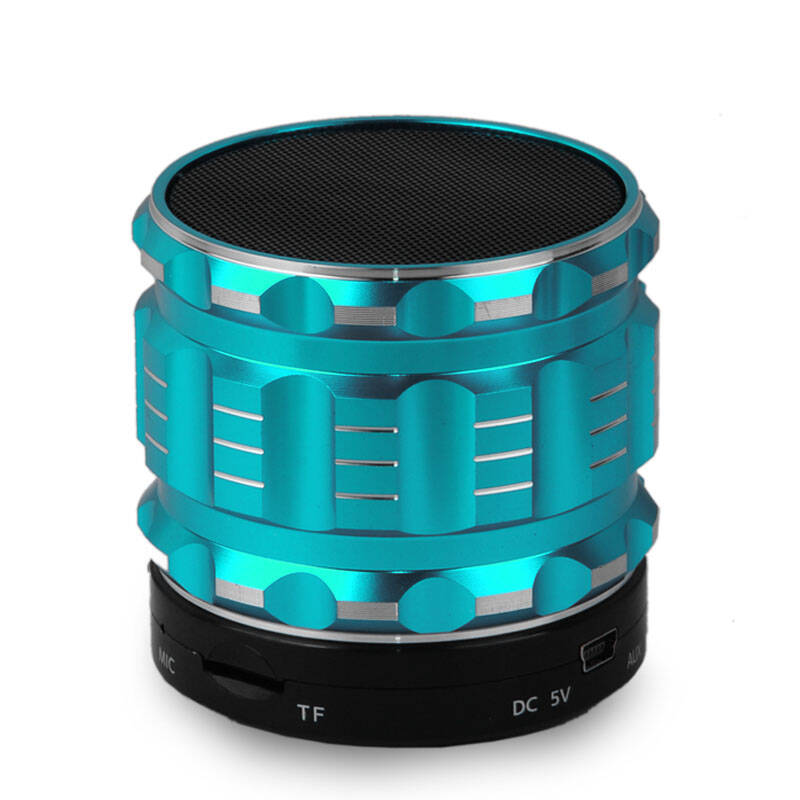 乐爽 手机免提通话蓝牙音箱 插卡音箱 蓝牙音箱 迷你低音炮音响 蓝色