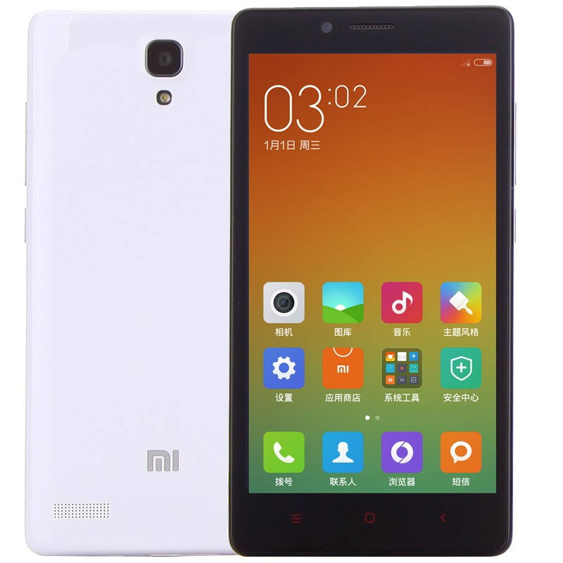 小米 红米note 电信合约版 陶瓷白 电信4g手机 双卡双待 不含合约计划