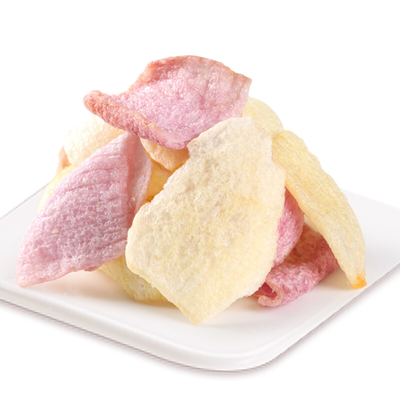 良品铺子双色洋葱脆片30g 脱水即食蔬菜干 红黄洋葱脆片休闲零食 *2个