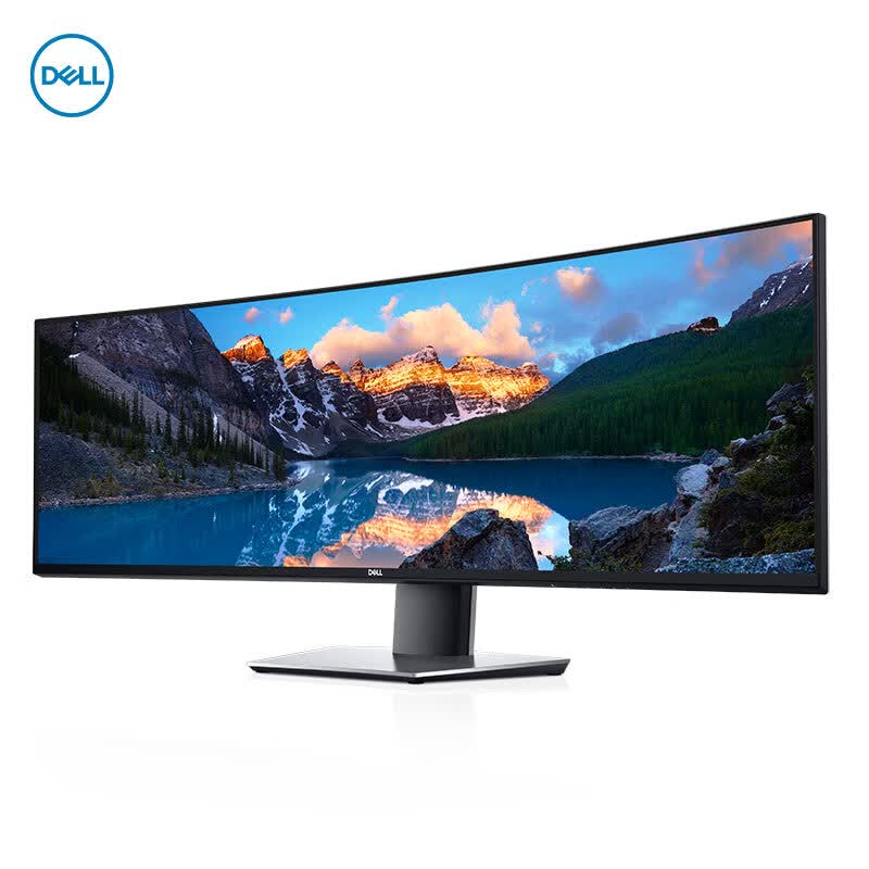戴尔(dell) 49英寸 曲面带鱼屏 type-c 90w反向充电 双qhd 色彩校准