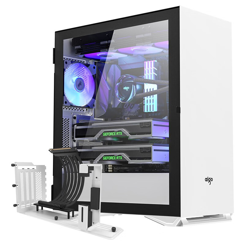 白色爱国者aigoyogom2pro游戏鞋盒电脑