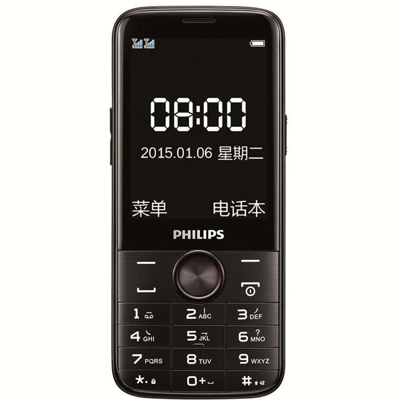 飞利浦(philips)e330 陨石黑 大屏幕老人机 超长待机 老年手机商务