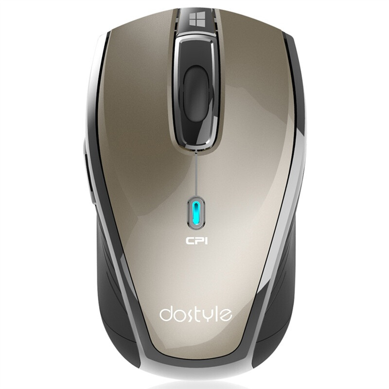 dostyle md301多功能键2.4g无线鼠标 手势功能支持win10/win8 香槟金