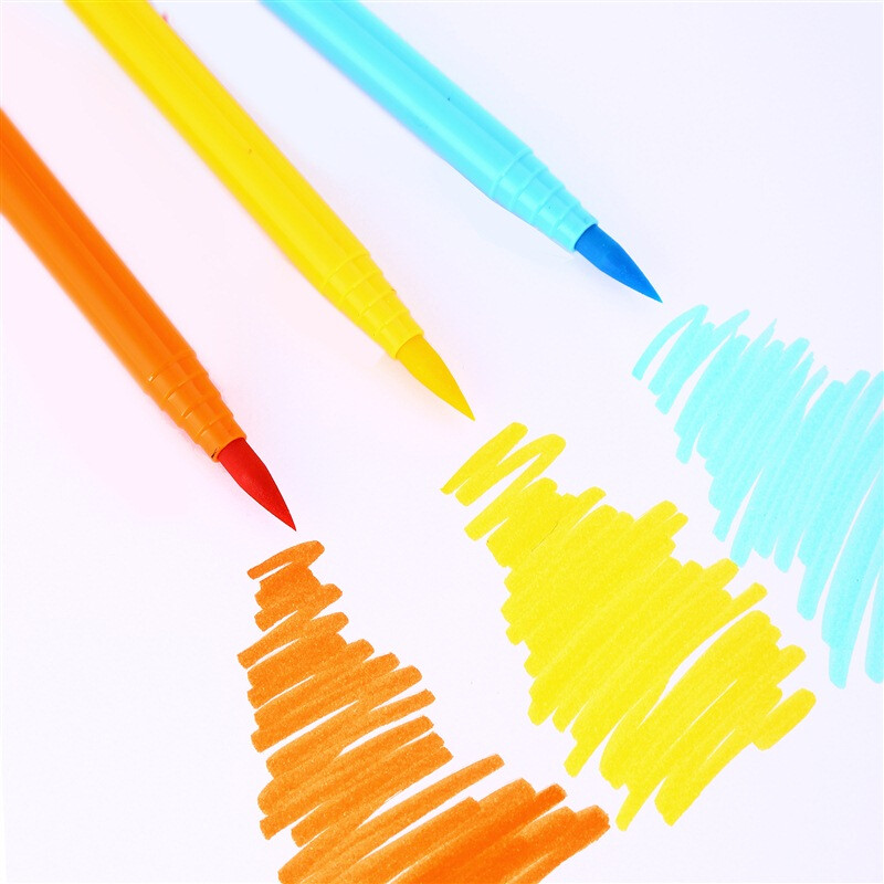 辉柏嘉(faber-castell)水性彩色秀丽笔12色水彩笔绘画笔字帖练习书法