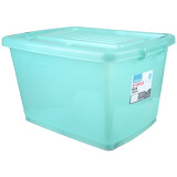 百草园 塑料整理箱收纳箱 衣服杂物储物箱J1000系列 97L 1个装 绿色