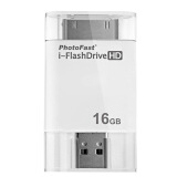 PhotoFast i-FlashDrive HD 苹果伴侣二代iphone4/5 ipad2/3/4专用U盘 白色16G 绕过iTunes拷贝文件到苹果