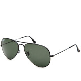 Ray-Ban 雷朋墨镜男女款飞行员系列黑色镜框绿色偏光镜片眼镜太阳镜 RB 3025 002/58 58mm