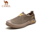 骆驼（CAMEL） 溯溪网面透气一脚蹬防撞休闲男士凉鞋 GE12220549 卡其 41 