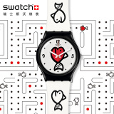 斯沃琪 Swatch 瑞士手表 原创系列 萌动小鱼创意石英男女表GB321
