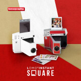 LOMOGRAPHYLomography【人气之选】 Lomo'Instant Square 方形拍立得相机 深红色 +人像镜头+3寸机背+分割器套装（不含电池相纸）