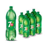 七喜可乐 7UP 柠檬味 汽水碳酸饮料 2L*6瓶 整箱装 百事可乐出品