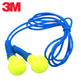3M  318-1005 免揉搓带线耳塞 防噪音工业劳保学习睡眠防打呼噜射击打磨降噪 隔音 500副
