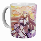 卡依欣水杯fate grand order动漫周边马克杯陶瓷杯 黑贞德 saber杯子学生礼品定制 FATE-1 C形把变色杯