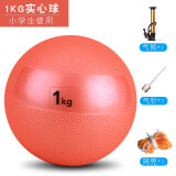 中考专用实心球可充气软式实心球2公斤橡胶铅球体育考试实心球 1公斤橘色防滑款中考实心球+气筒+气针+网兜
