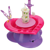 迪士尼儿童玩具电动陶艺机DIY玩具手工男女孩暑假生日学生礼物 8-12岁米奇公主随机发货 DS-1732