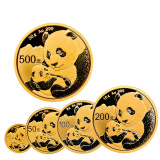 金永恒 中国金币 2019年熊猫金币纪念币 熊猫金币五枚套装（共57克带绿盒）