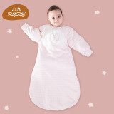贝谷贝谷 婴儿睡袋秋冬儿童防踢被新生儿抱被 薄款 粉色