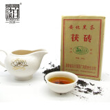 白沙溪黑茶2019年300克茯砖茶 传统茯茶 经典金花茯茶