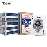 Bee小蜜蜂扑克牌 娱乐专用棋牌 美国进口 休闲娱乐纸牌 蓝色（6副）