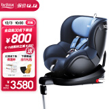 宝得适（BRITAX）儿童安全座椅0-4岁360度旋转正反调节isofix接口双面骑士II月光蓝