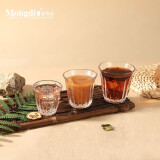 Mongdio玻璃咖啡杯 dirt杯 美式杯 家用透明简约高颜值拿铁杯 拿铁杯-大中小套装