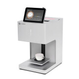EVEBOT咖啡拉花机 啤酒奶茶答案全自动智能奶泡糕点照片拉花机小精灵商用食品打印机 白色外观（咖啡色）咖啡色墨盒
