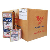 Bee扑克牌 娱乐比赛专用纸牌 整箱批发宽版棋牌144副（72红72蓝）