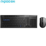 雷柏（Rapoo） X336M 键鼠套装 无线蓝牙键鼠套装 办公键盘鼠标套装 无线键盘 蓝牙键盘 鼠标键盘 黑色