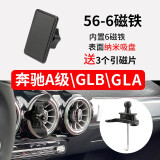 发威猫适用于奔驰A200L/GlA180/GLB220专用圆形出风口车载手机支架导航 底座+6磁铁