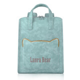 电脑双肩包大学生高中旅行电脑书包笔记本背包13适用14吋华为惠普联想小新15.6大电脑包笔记本背包 绿色 13寸-14寸电脑用