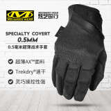 MECHANIX WEAR 超级技师手套0.5MM高灵活射击战术手套户外防晒防护骑行手套MSD 战术黑 M号 (适合掌围19-21cm)