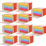 万畅 无尘塑光粉笔  儿童粉笔 白色粉笔  学校专用粉笔 10盒 彩色粉笔10盒