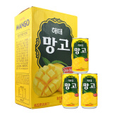 海太芒果果汁 韩国进口饮料 180ml*15听装
