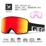 GIRO 滑雪眼镜METHOD滑雪镜护目镜防雾雪镜女男装备套装 710604蔡司柱面双镜