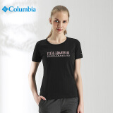 Columbia哥伦比亚春夏户外T恤女奥米吸湿透气圆领短袖 PL2867 010 XL