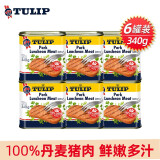 进口 郁金香（Tulip）午餐肉罐头 郁金香经典午餐肉罐头340g*6