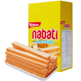 丽芝士（Richeese）印尼进口纳宝帝Nabati儿童休闲零食奶酪味威化饼干200g/盒早餐糕点下午茶点心