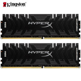 金士顿 (Kingston) 16GB(8G×2)套装 DDR4 3600 台式机内存条 骇客神条 Predator掠食者系列