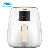 美的（Midea）空气炸锅 家用无油智能多功能 3.2L大容量电炸锅 MF-WZN3201 白色