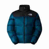 北面（The North Face）男士羽绒服1996 Retro Nuptse 经典复古微标轻量薄款防风男士夹克 蓝色 S