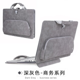 BKB电脑包内胆包MateBook13s荣耀14苹果MacBookAir小新15.6吋保护套 深灰色商务有手提（留言型号） 苹果电脑(备注品牌型号)
