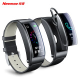 纽曼（Newmine）T2通话智能手环男蓝牙耳机 户外防水电话成人 心率血压监测女苹果智能手环