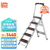 雷都捷特（LittleGiant） 家用/工程梯加厚加宽铝合金人字梯 可折叠 扶手工具架10510BA