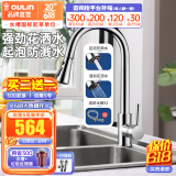 欧琳（OULIN）厨房水龙头冷热洗菜盆水龙头抽拉式水龙头水槽龙头可360°旋转 CFL002精铜抽拉式龙头