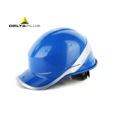 代尔塔 102018 ABS材质带荧光条反光条 工地工程 绝缘安全帽 电工 防撞 102018绝缘帽蓝