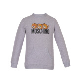 MOSCHINO KIDS 莫斯奇诺 奢侈品童装 男女童灰色棉氨纶小熊图案长袖卫衣 MUF02M LDA03 60901 3A/3岁/98cm